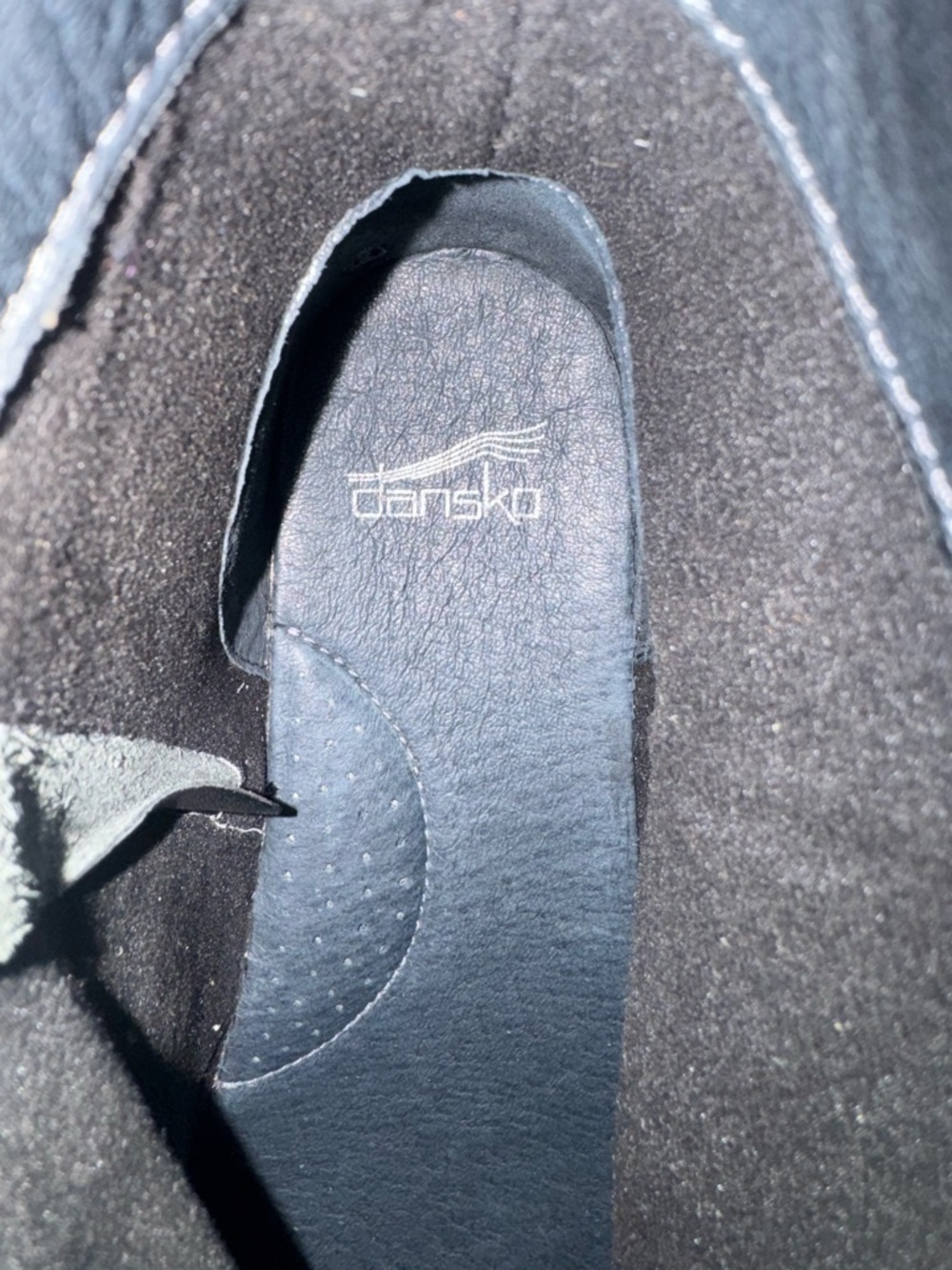 Dansko Black Leather Strap Detail Ankle Boots - Picture 4 of 9